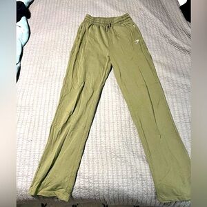 Gymshark highrise wide leg pant olive green, women’s medium